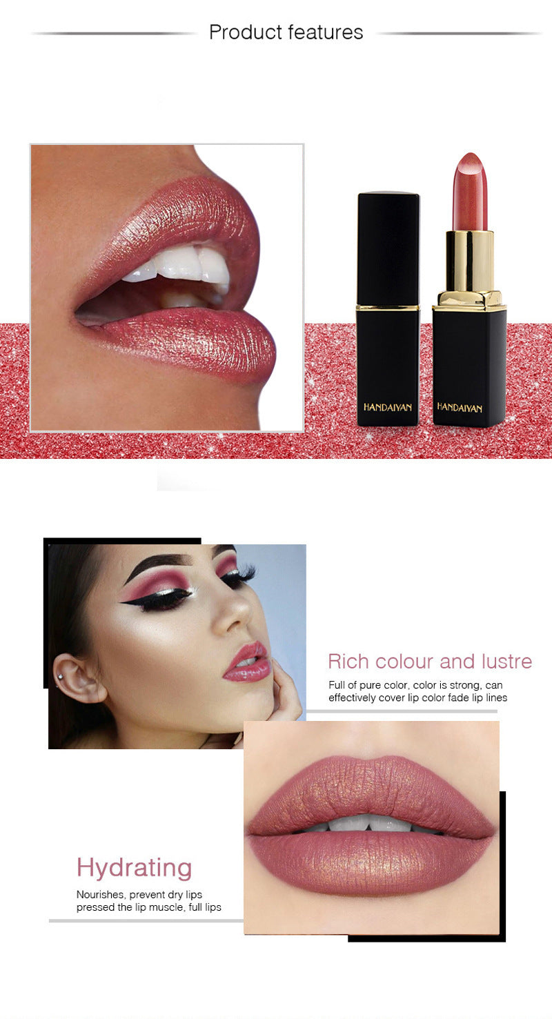 Shiny Metallic Color-Changing Lipstick