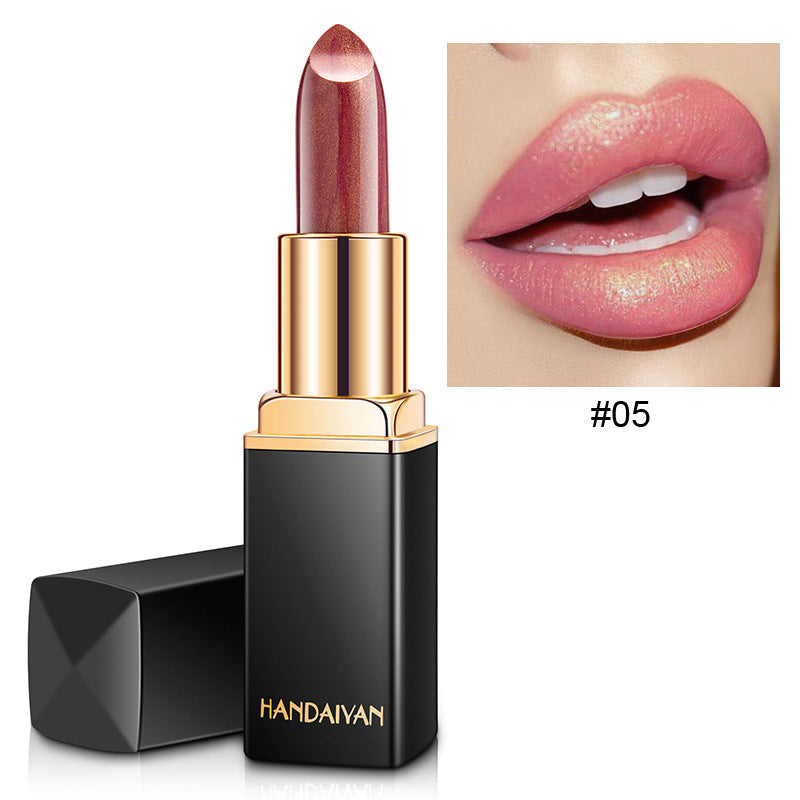 Shiny Metallic Color-Changing Lipstick