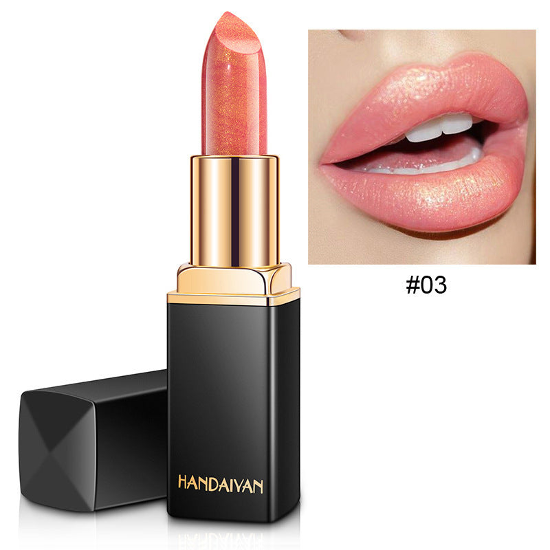 Shiny Metallic Color-Changing Lipstick
