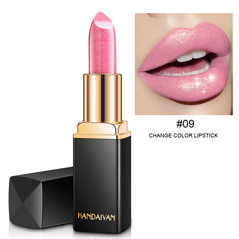 Shiny Metallic Color-Changing Lipstick
