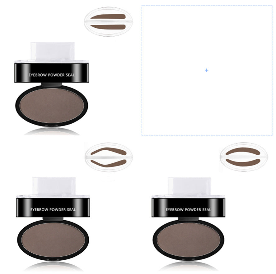 Eyebrow Powder Stamp Tint Stencil Kit Cosmetics Professional Makeup 