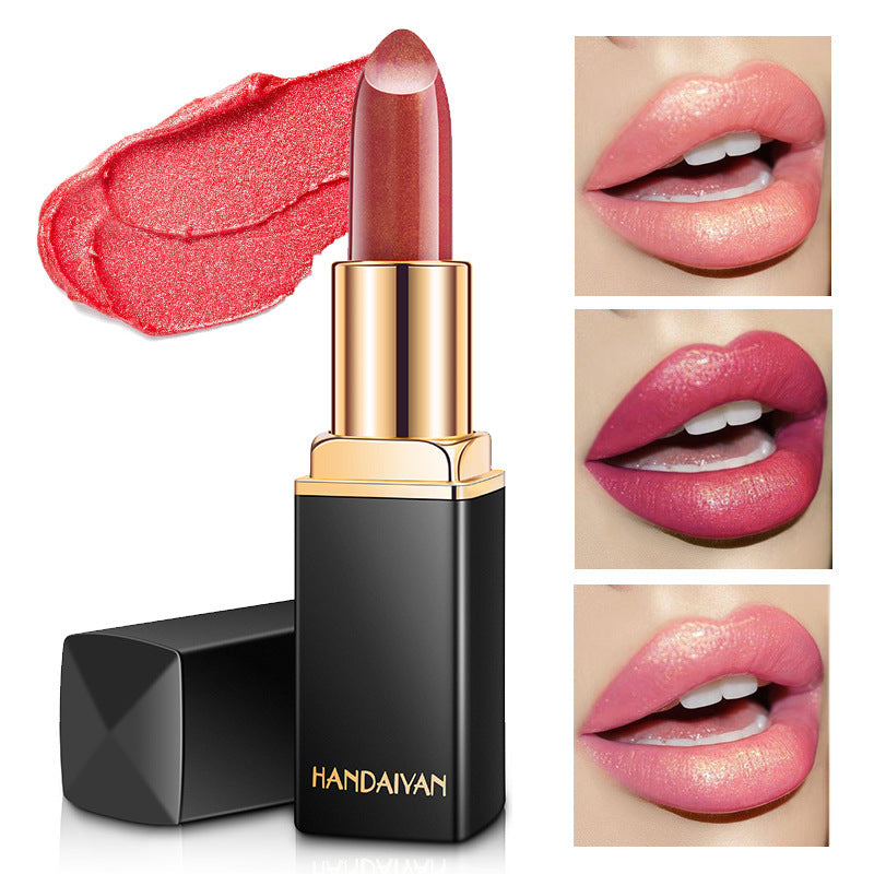 Shiny Metallic Color-Changing Lipstick