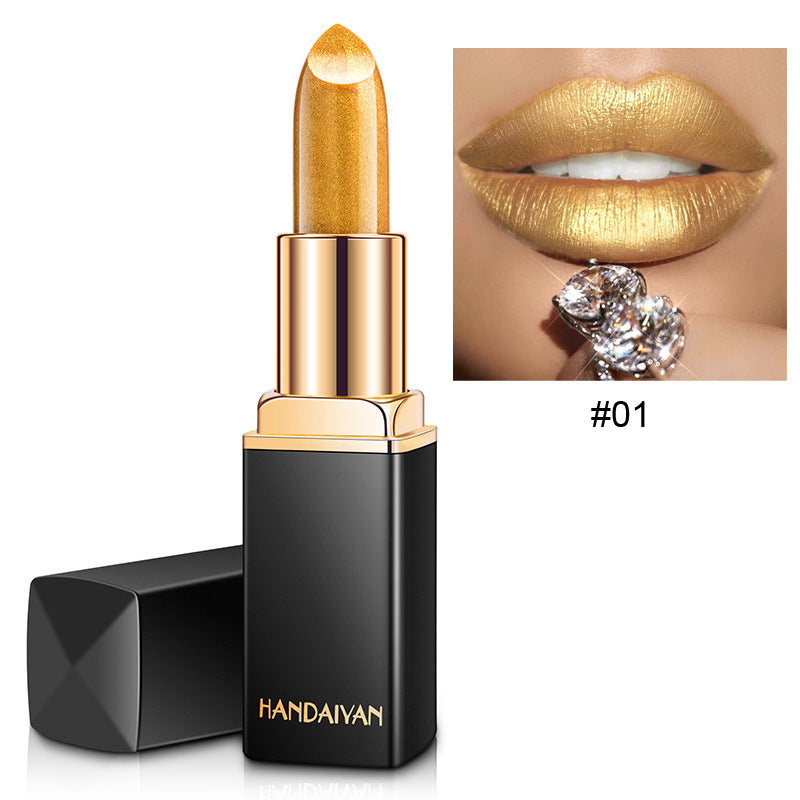 Shiny Metallic Color-Changing Lipstick