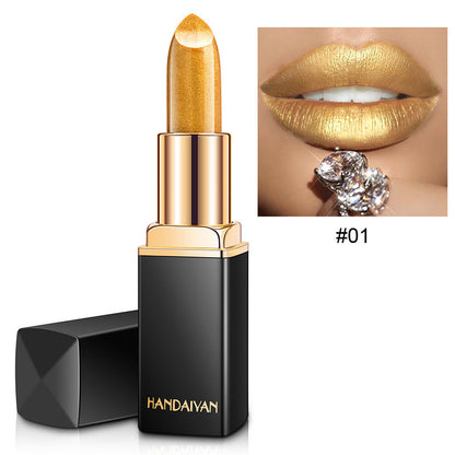Shiny Metallic Color-Changing Lipstick