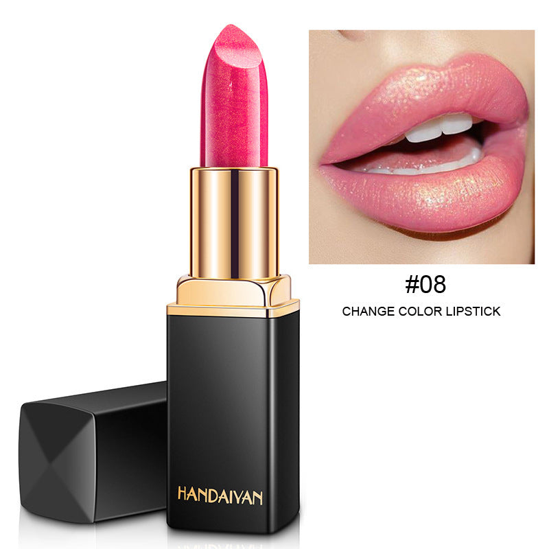 Shiny Metallic Color-Changing Lipstick