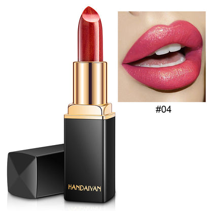 Shiny Metallic Color-Changing Lipstick