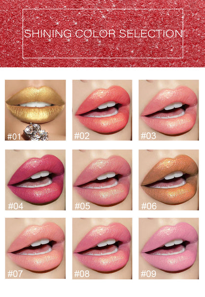 Shiny Metallic Color-Changing Lipstick