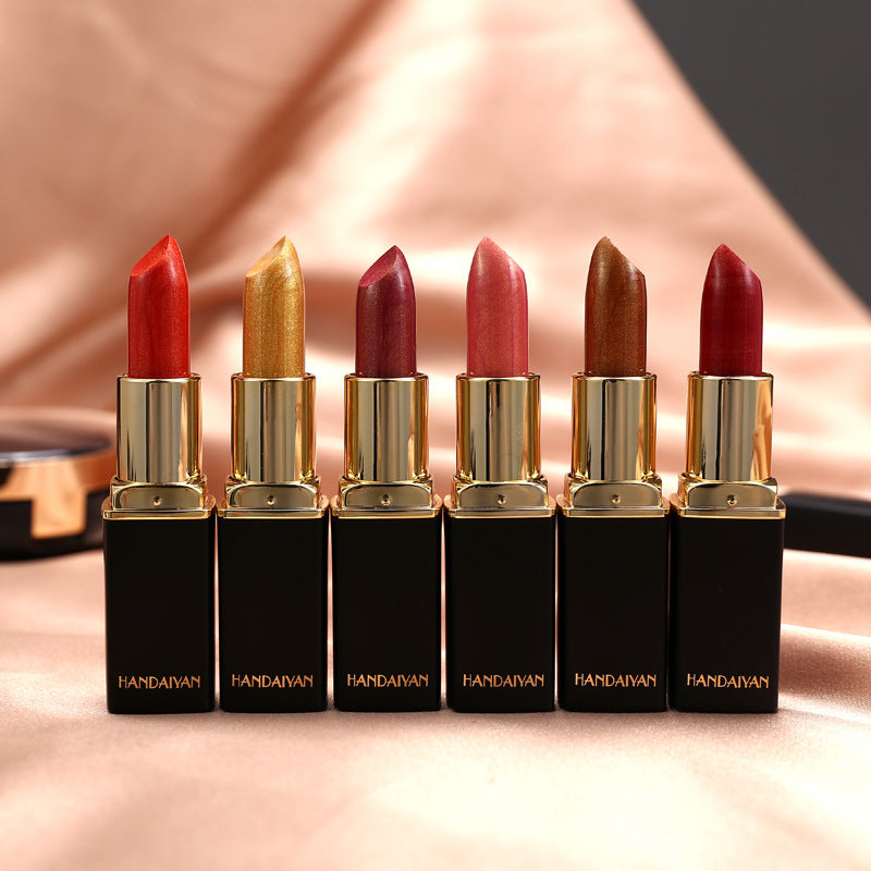 Shiny Metallic Color-Changing Lipstick