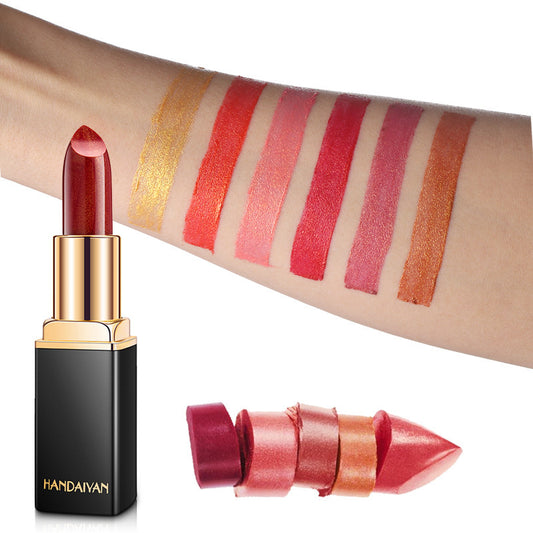 Shiny Metallic Color-Changing Lipstick