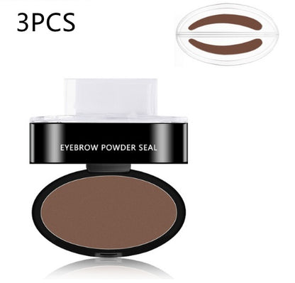 Eyebrow Powder Stamp Tint Stencil Kit Cosmetics Professional Makeup 