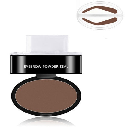 Eyebrow Powder Stamp Tint Stencil Kit Cosmetics Professional Makeup 