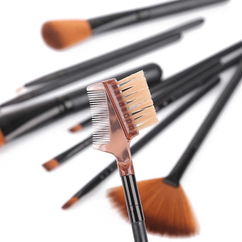 12pcs Makeup Brush Set for Face & Eyes