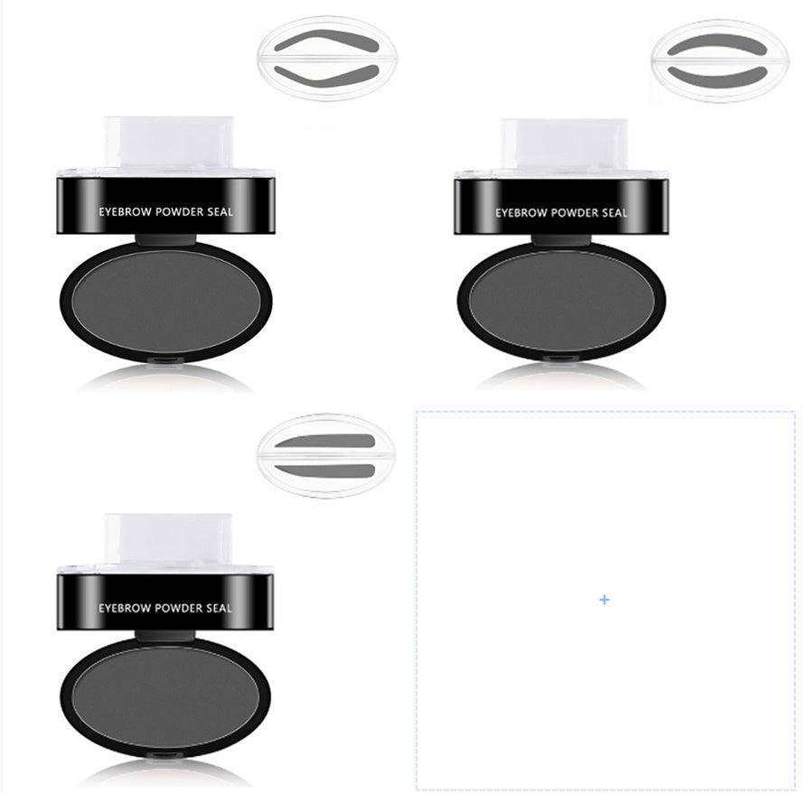Eyebrow Powder Stamp Tint Stencil Kit Cosmetics Professional Makeup 