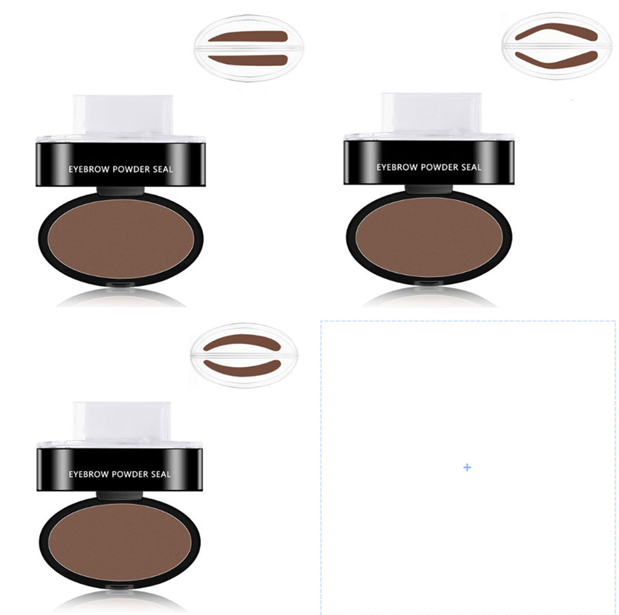 Eyebrow Powder Stamp Tint Stencil Kit Cosmetics Professional Makeup 