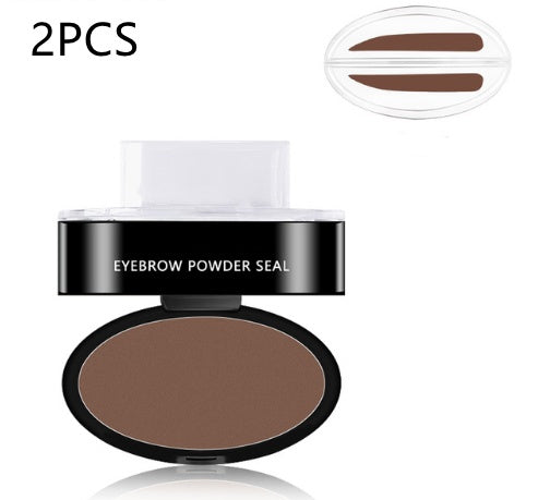 Eyebrow Powder Stamp Tint Stencil Kit Cosmetics Professional Makeup 